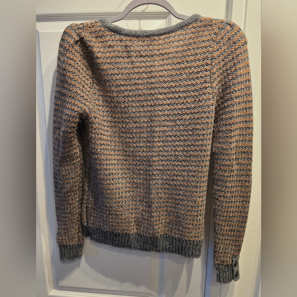 Sandro Paris Gray and Orange Sweater - Picture 3 of 4